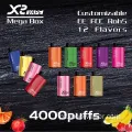 Fábrica 2500Puffs mega caixa de vape descartável